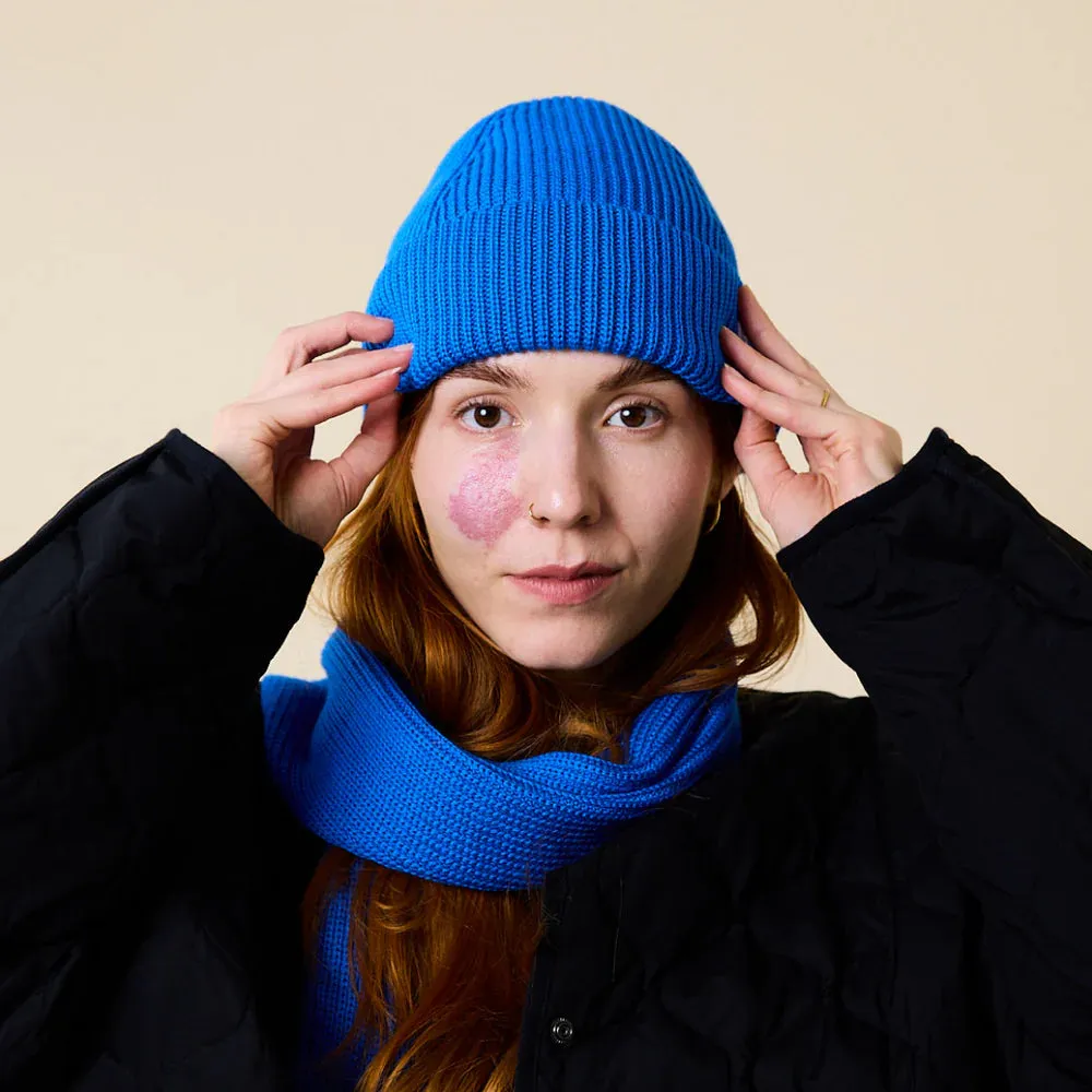 Beanies made of Merino Wool - Night Blue