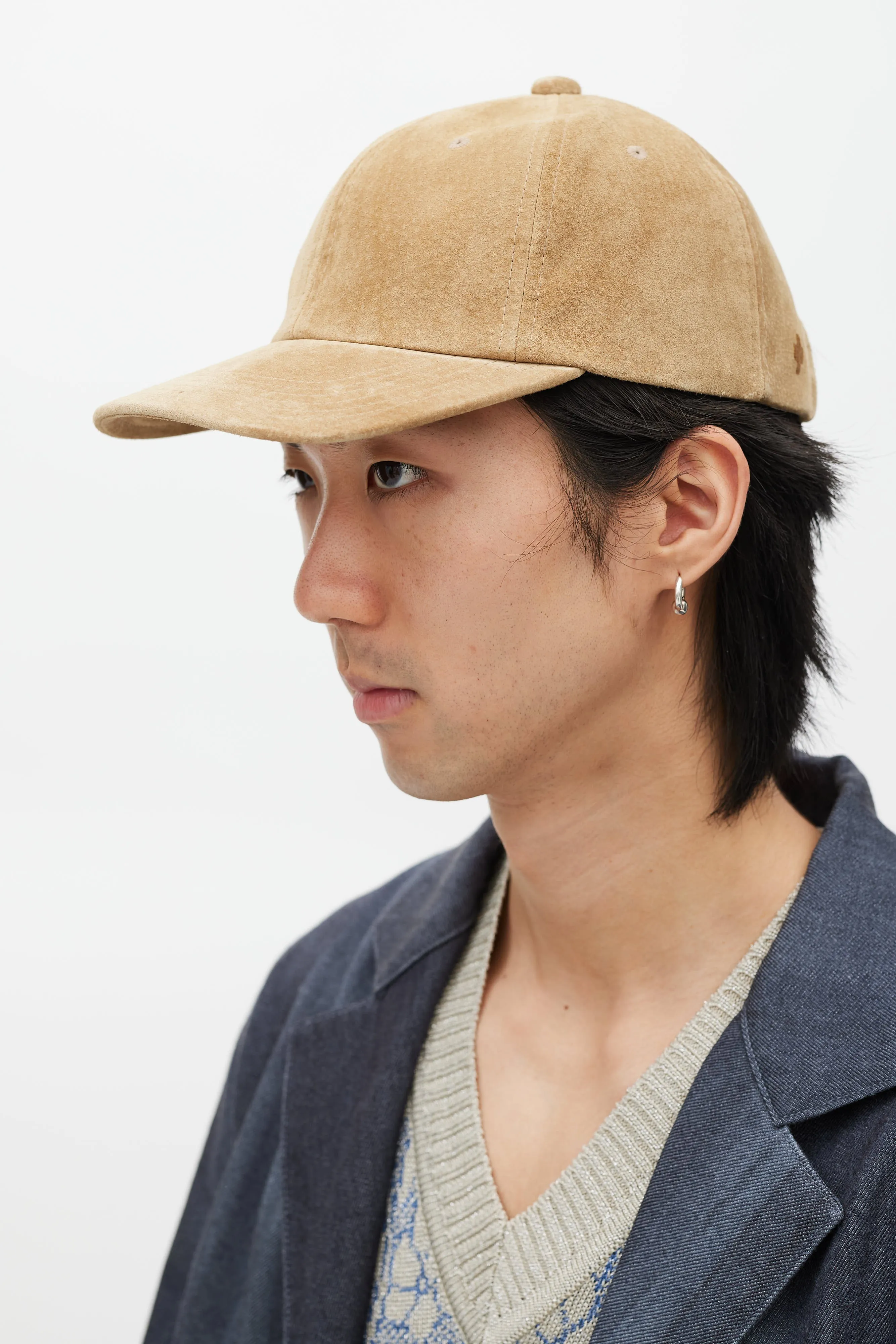 Beige Suede Hat