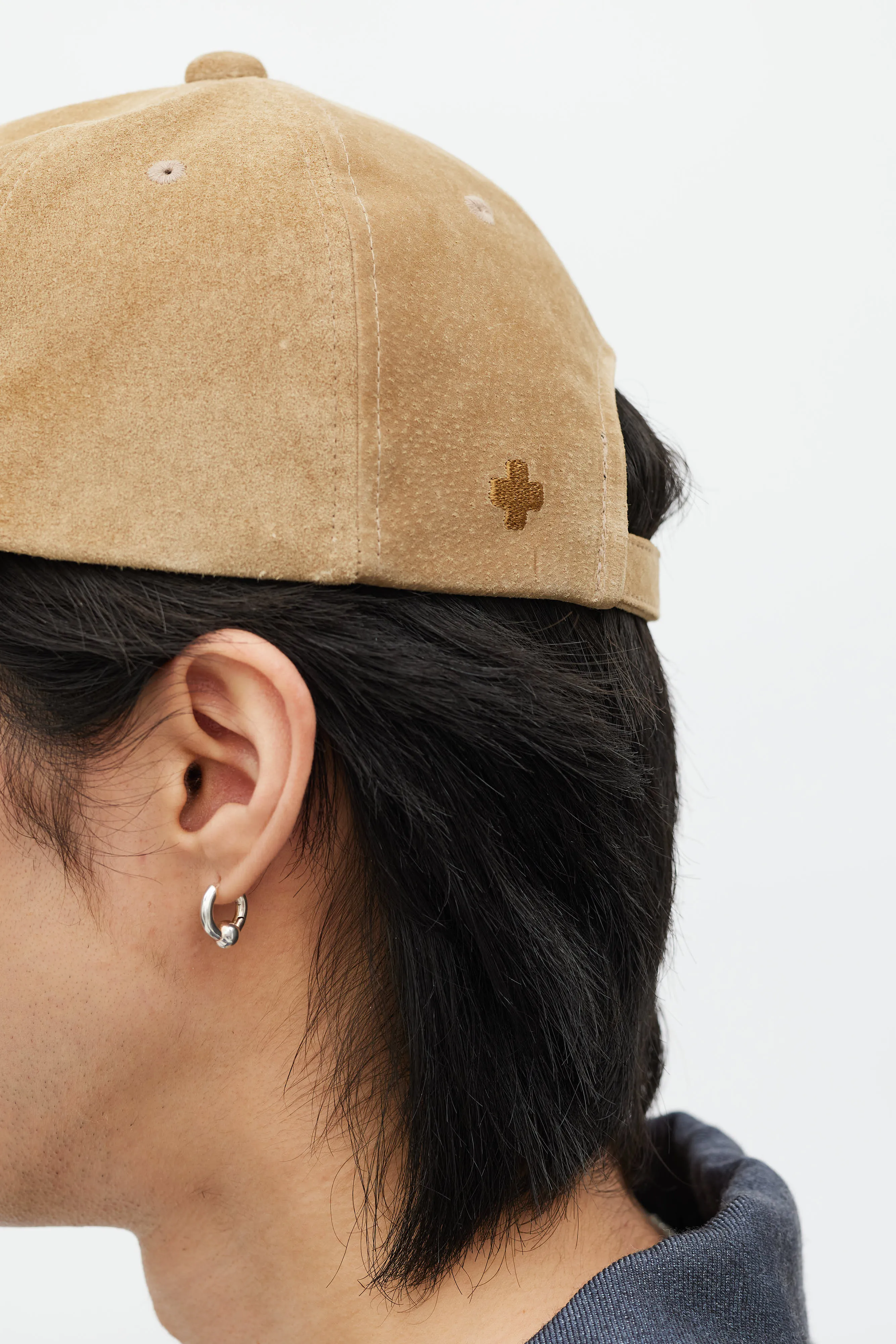 Beige Suede Hat