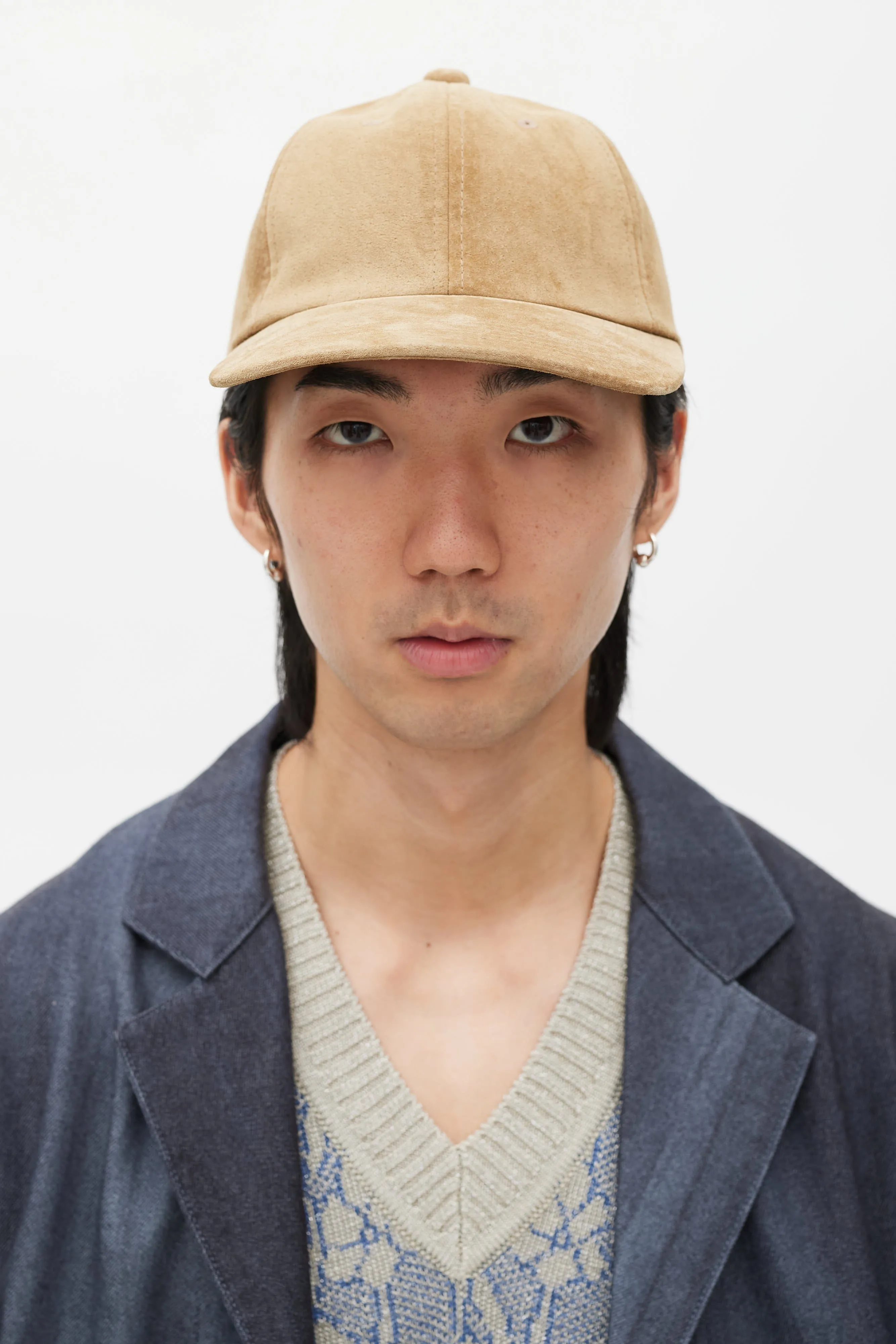Beige Suede Hat