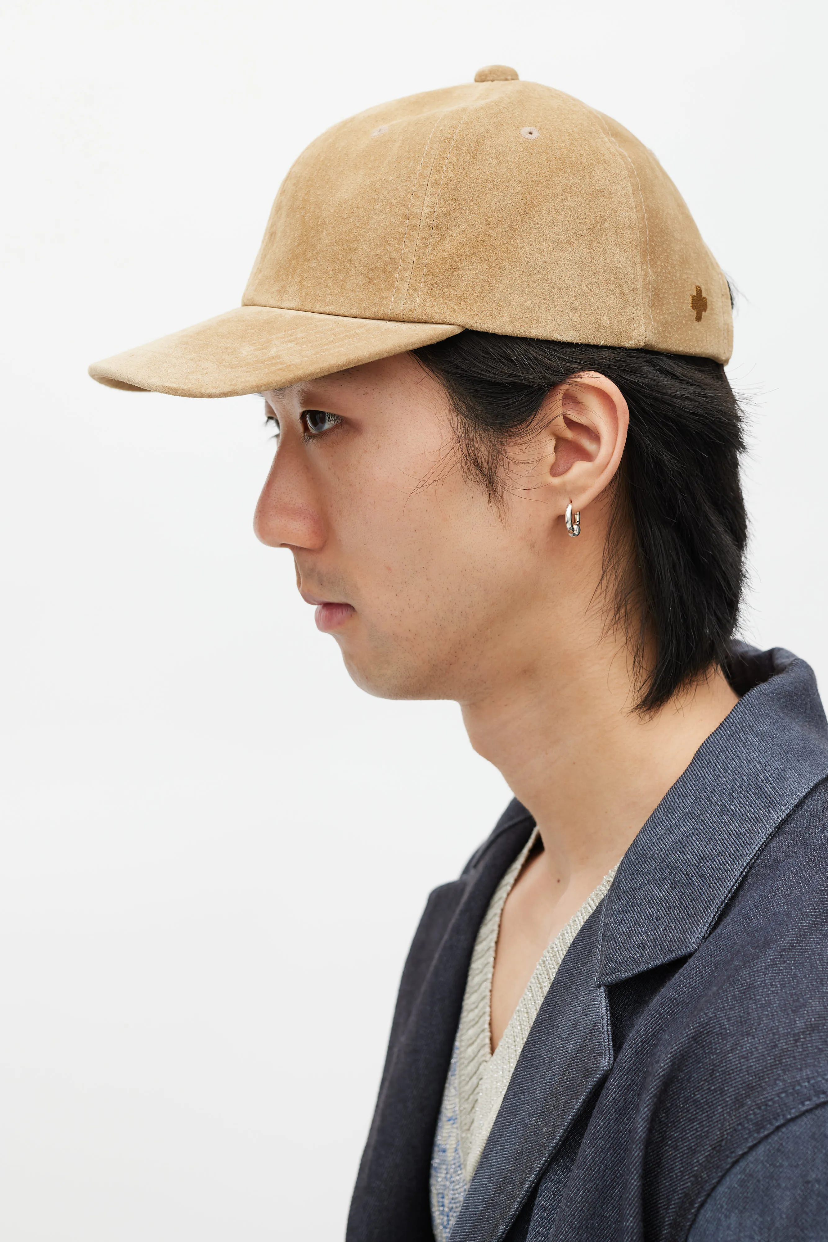 Beige Suede Hat