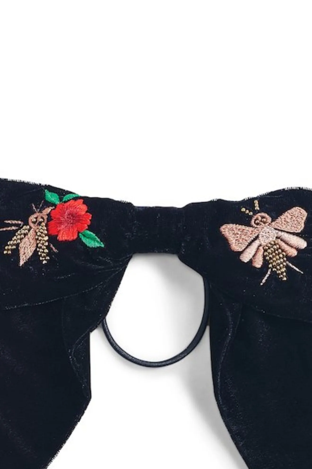 Black Ponytail Bow