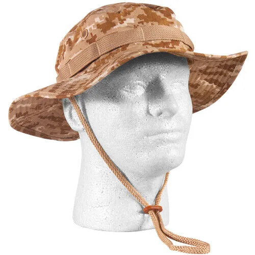 BOONIE HATS CAMOUFLAGE USMC WOODLAND TIGER STRIPE DESERT RIP-STOP MILITARY STYLE