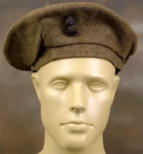 British Beret WW2 Issue Khaki: Dated WWII