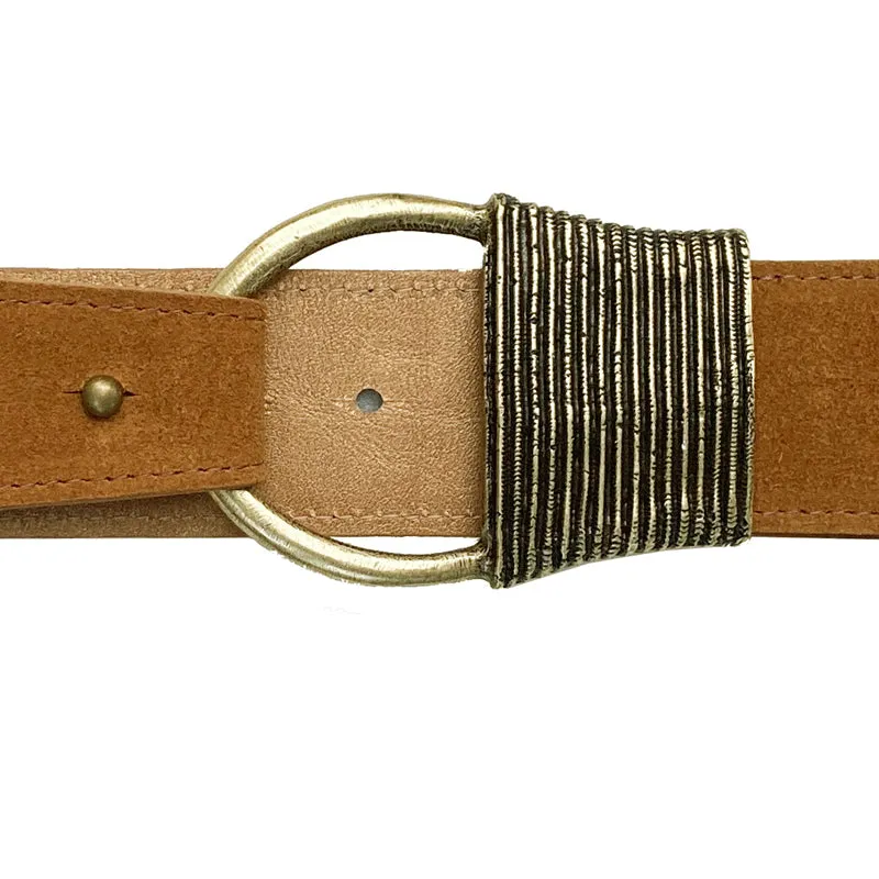 Cast Rope Belt - Saddle Suede