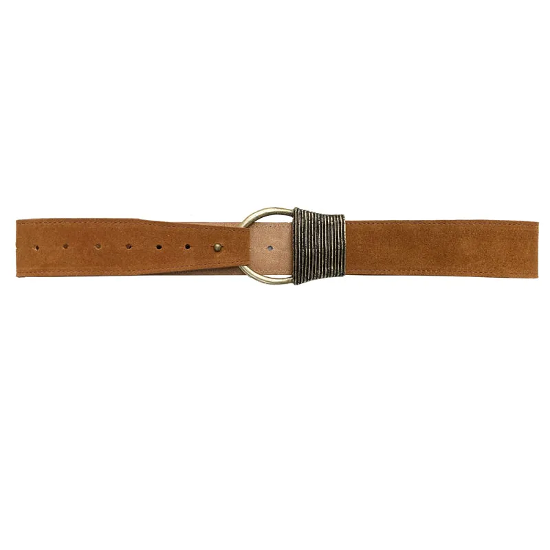 Cast Rope Belt - Saddle Suede