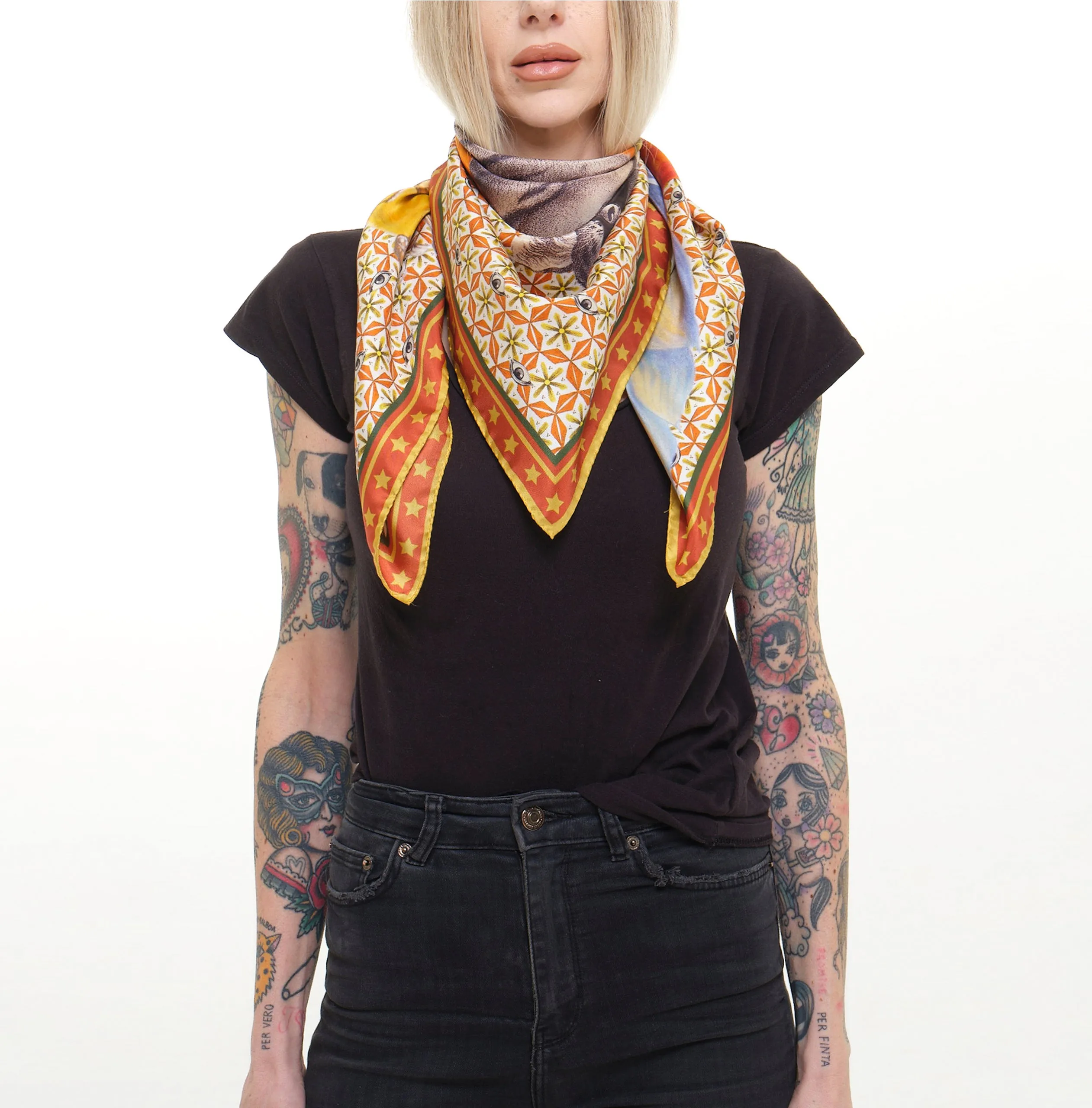 Coreterno " Be just.Fear not" -Neck Scarf