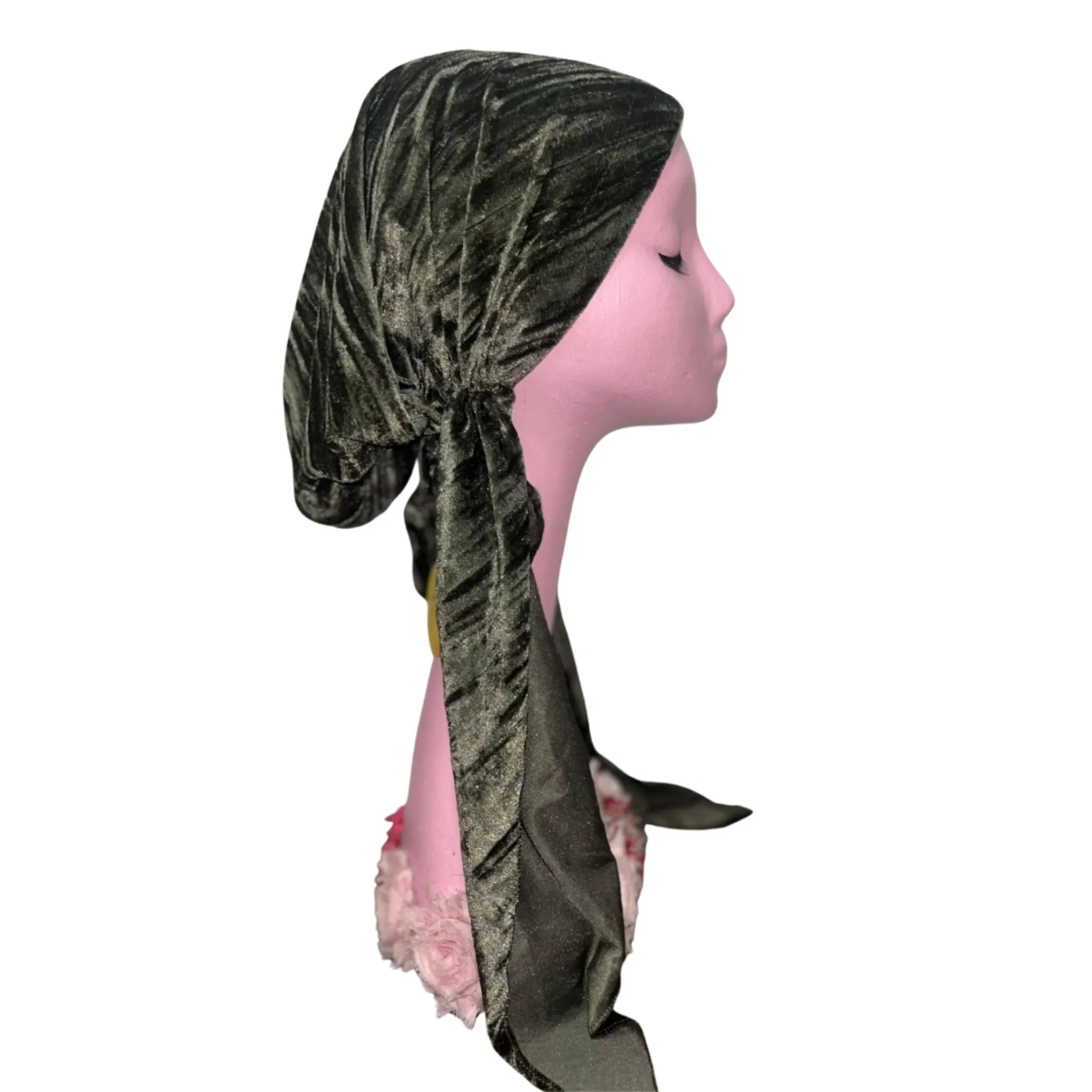 Crushed Velvet Headscarves by Dacee