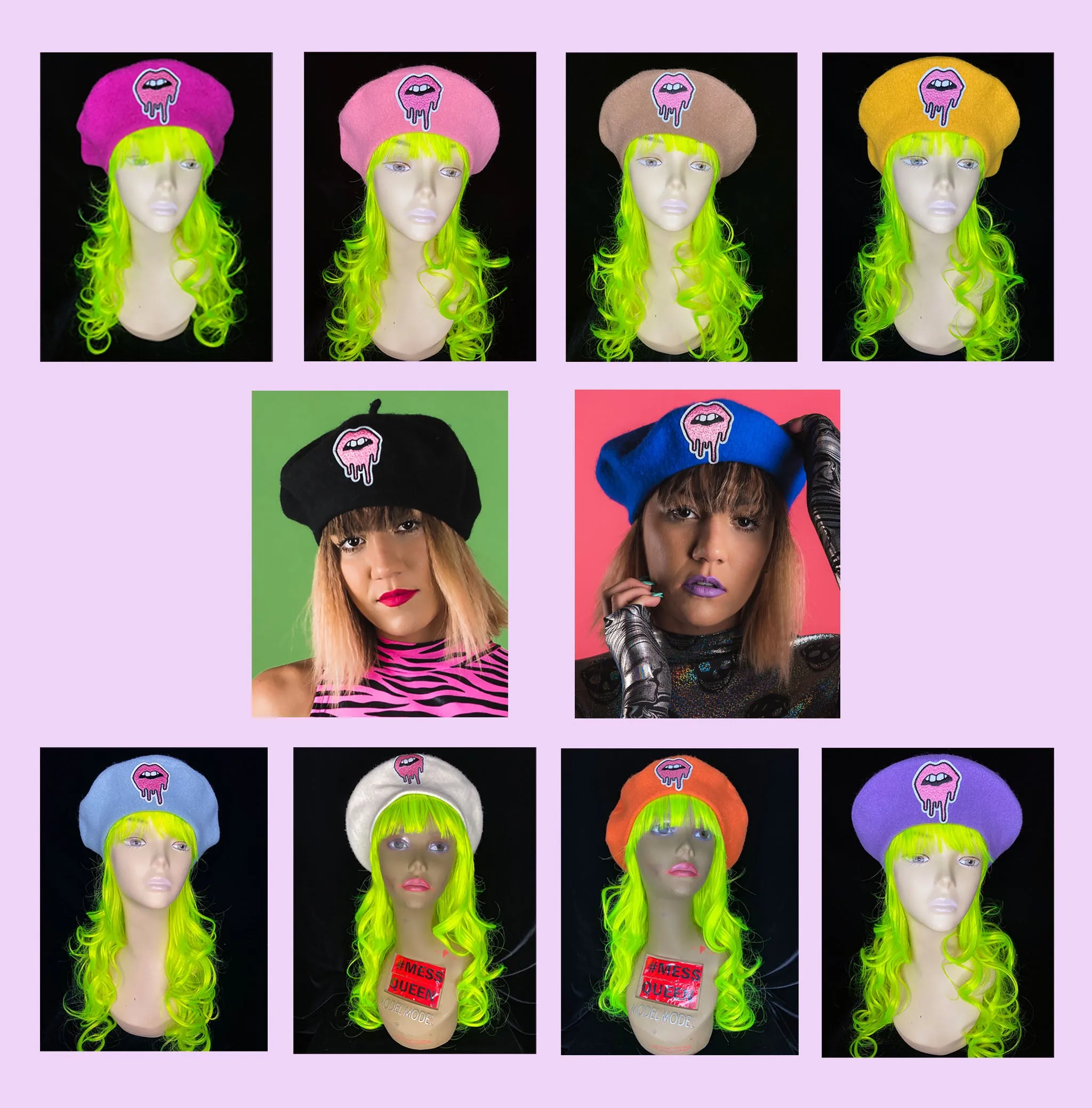 Drippy Lips Berets