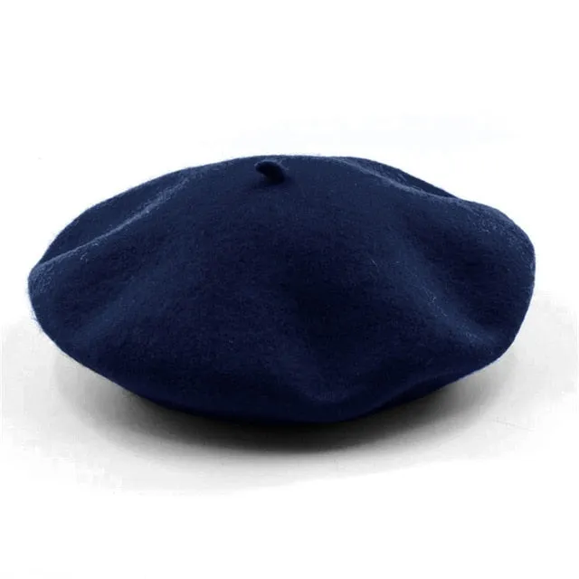 Elegant Lady Women Wool Felt Warm French Classic Beret