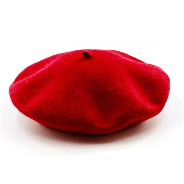 Elegant Lady Women Wool Felt Warm French Classic Beret