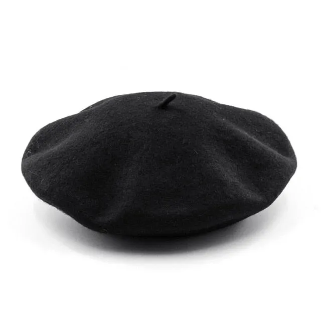 Elegant Lady Women Wool Felt Warm French Classic Beret