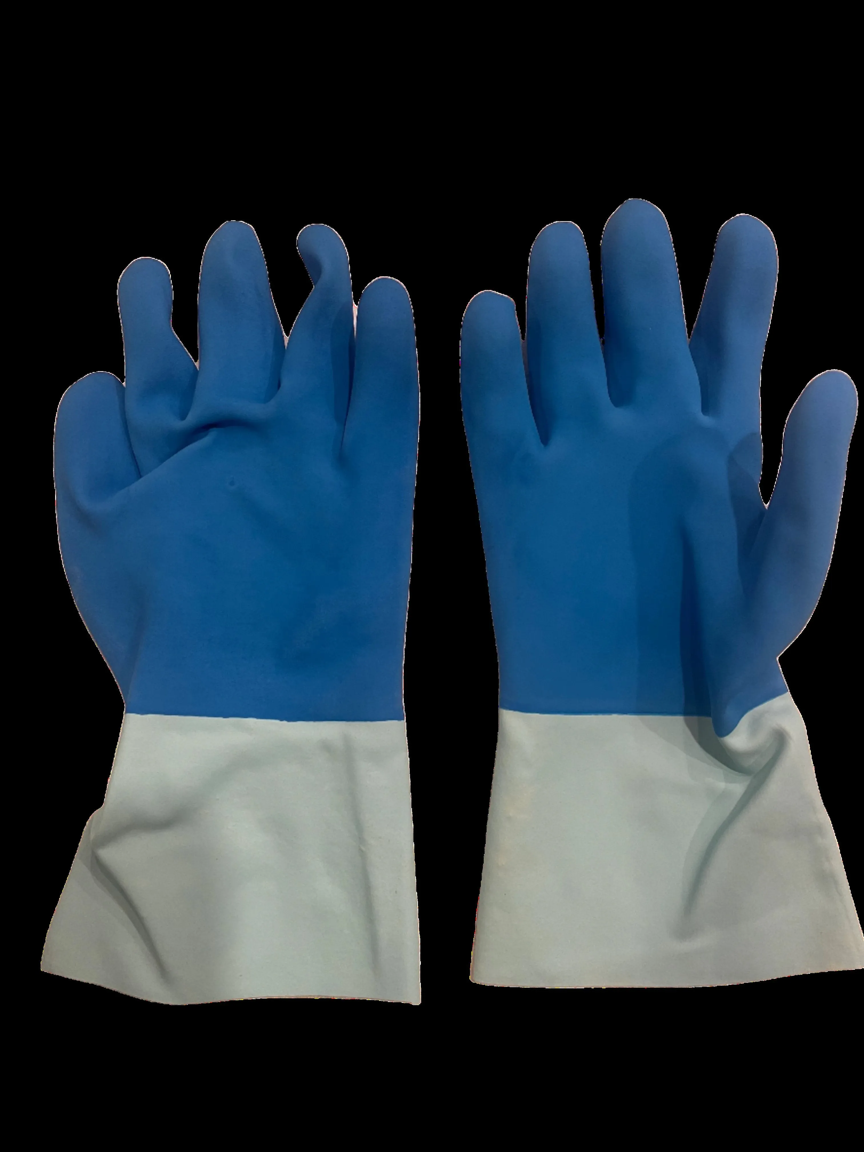 Flexible Blue Natural Rubber Glove