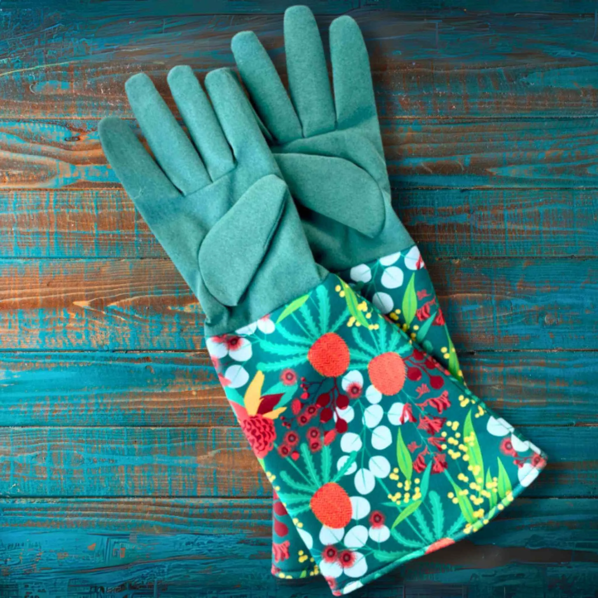 Gardening Gloves - Australian Botanical design