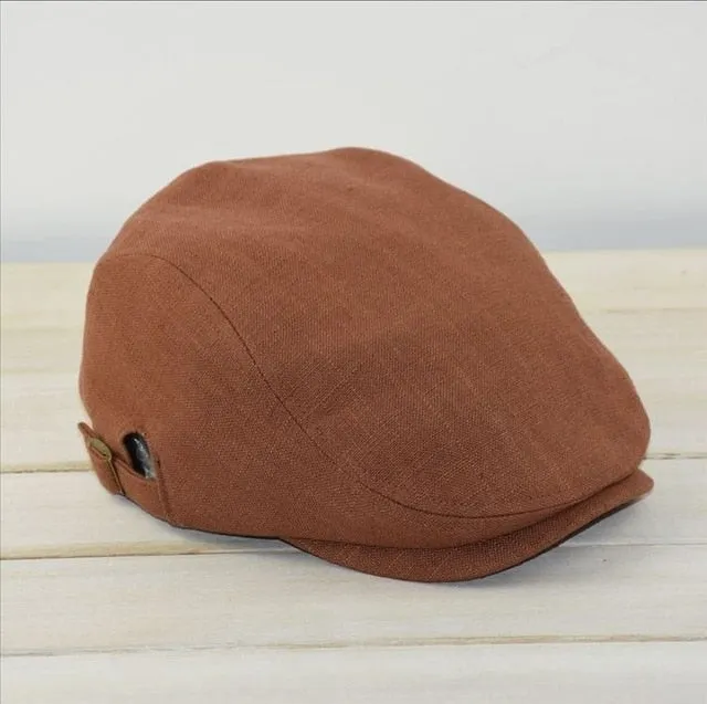 Male Plus Size Ivy Hat Big Head Man Spring Summer and Autumn Newsboy Cap