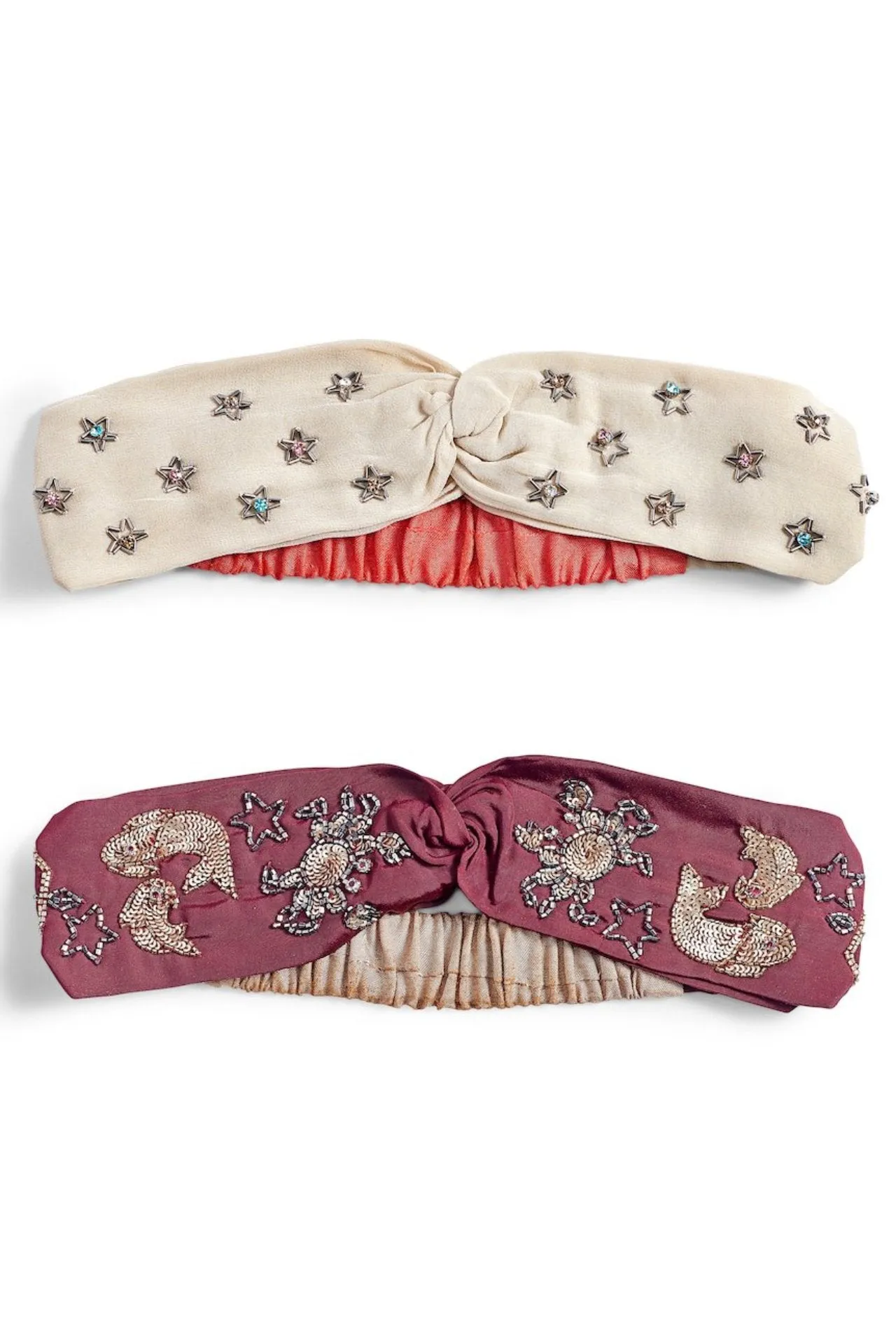 Star Sign Beaded Twist Soft Headband