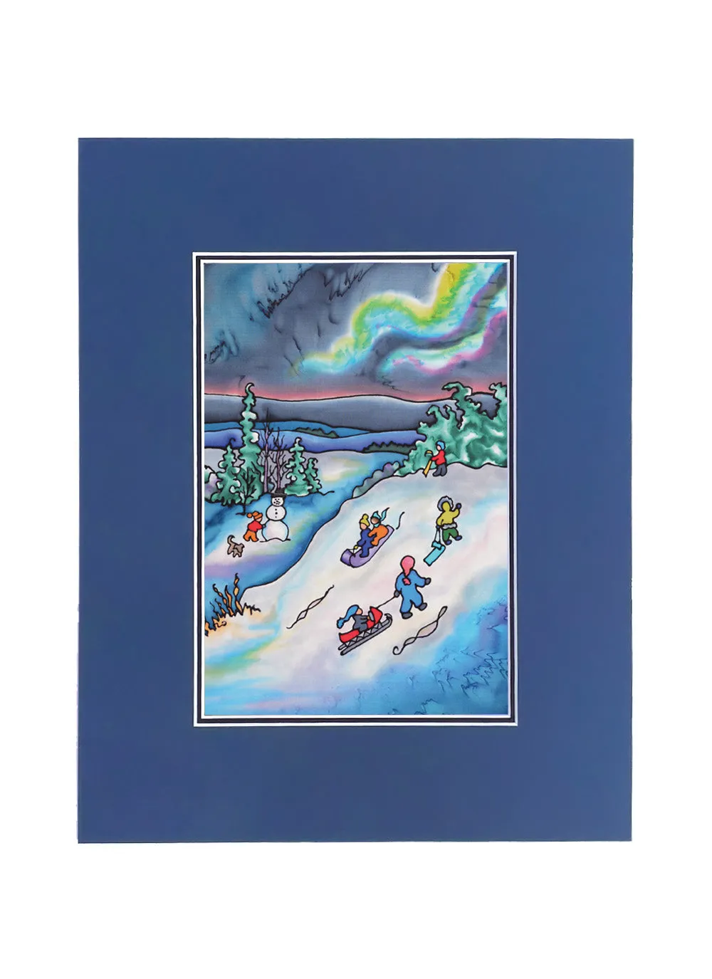 Winter Fun - Tobogganing Print | 11"x14"